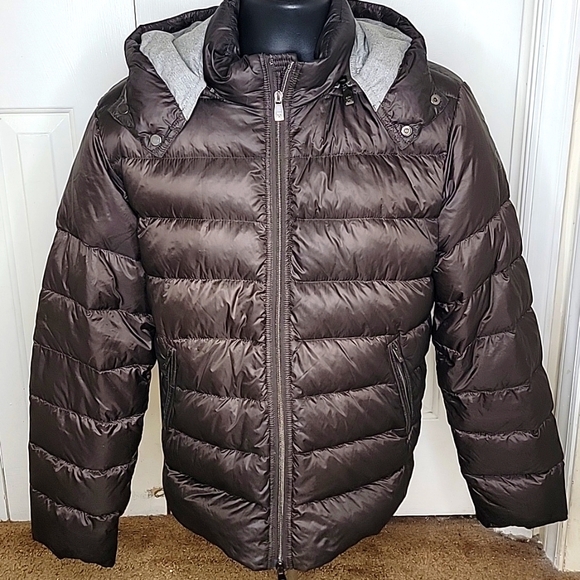 Corneliani ID Puffer Jacket Size 48 ( Small ) Brown